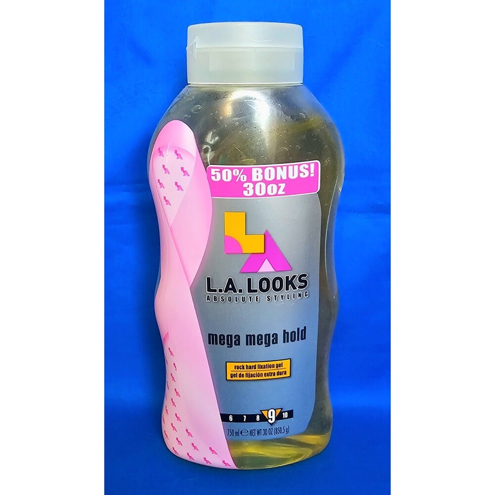 LA Looks Styling Mega Mega Hold Rock Hard Spiking Hair Gel HUGE 30oz Bonus! NEW